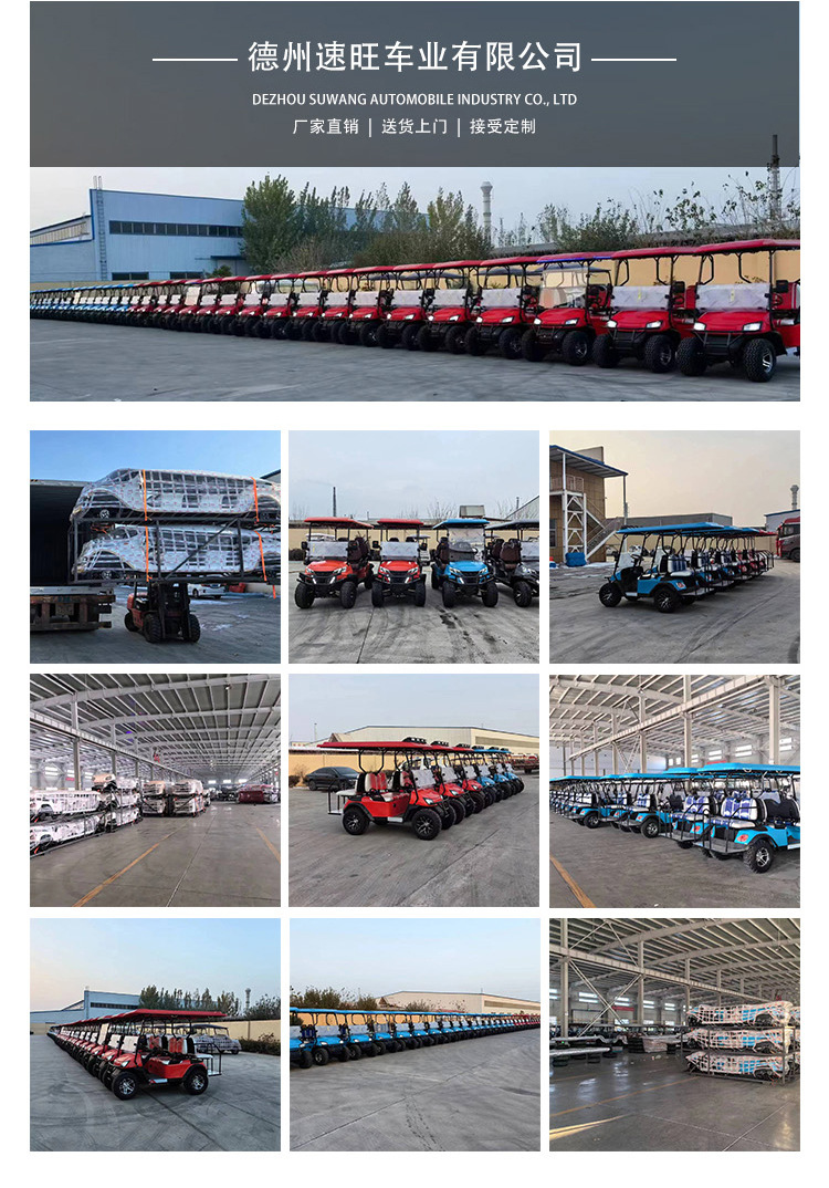 Manufacturer Customized 4-Seater 6-Seater Electric Golf Cart to Cut down the Hotel Vip Reception Car Electric Golf Cart