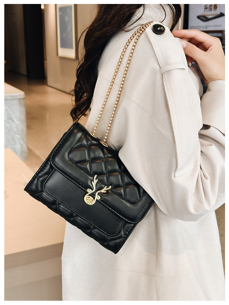 2025 Summer New style sheep diamond-shaped bag, single-shoulder bag, women's bag, pu bag, crossbody bag, chain bag, Chanel style undefined