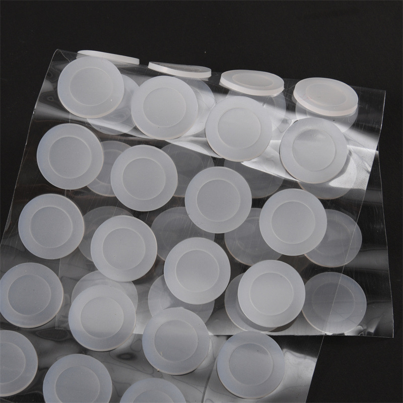 透明硅胶磨砂垫片防水密封圈密封垫自粘防滑圆型硅胶脚垫