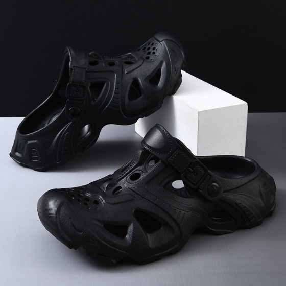 Beach Hole Shoes Men's Summer Outdoor Driving Fishing Non-slip Slippers Summer Odor-proof Platform Sandals for Men