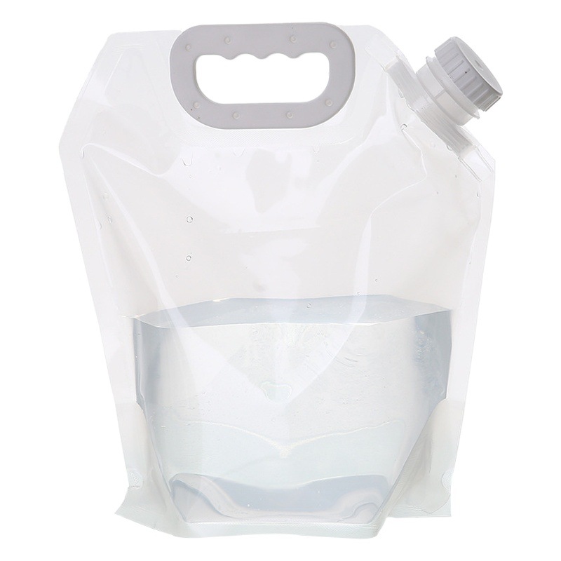 Bolsa de agua al aire libre portátil plegable bolsa de agua portátil 5L viaje camping montañismo almacenamiento de agua de gran capacidad Cubo de coche hogar