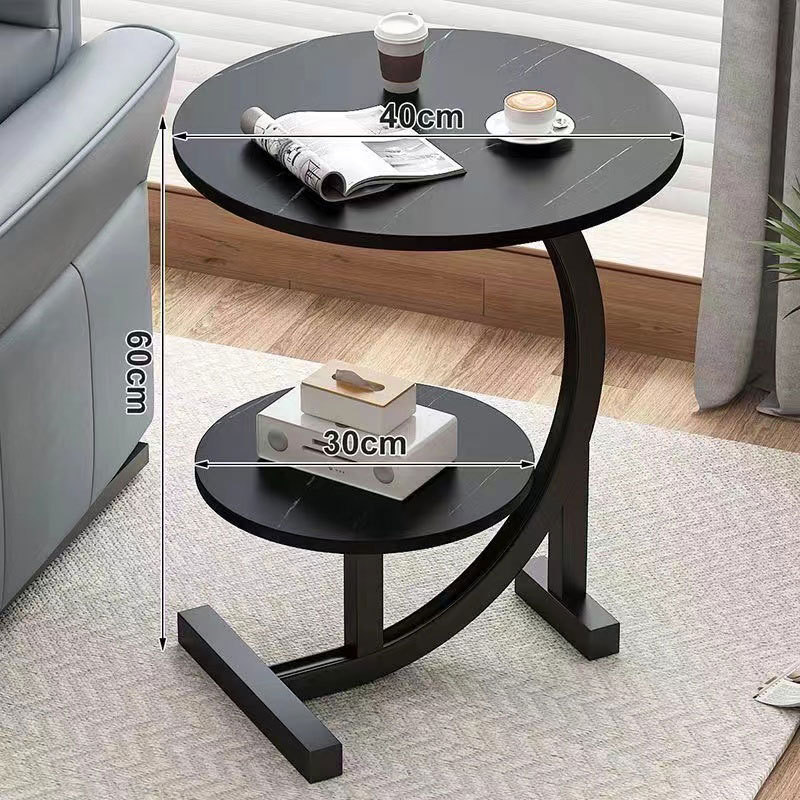 Fabricante de doble mesa de té fuente personalizada estante de maceta de flores dormitorio sala de estar mesilla de cabecera sofá simple borde más de una capa