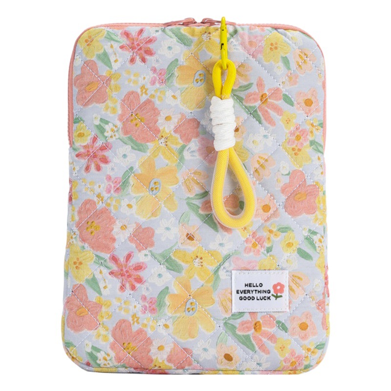 Fresh flower new laptop bag women's 11 inch 13 inch 15 inch inner bag high color value ipad storage bag