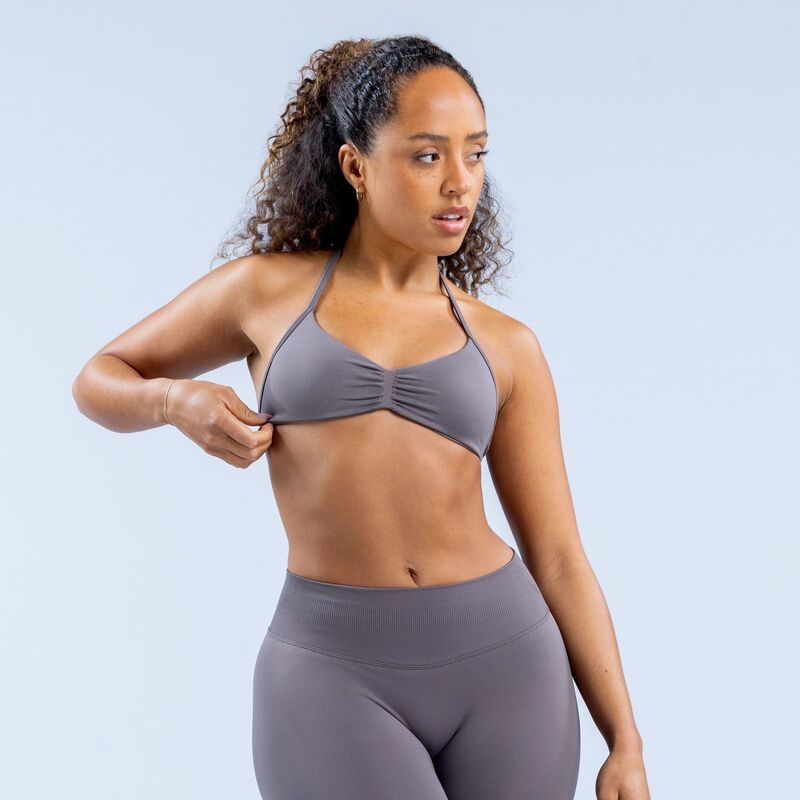 人気のAmazon高弾性ナイロンホルターネックビューティーバックブラジャーフィットネスブラヨガスポーツブラ女性用ブラジャー|undefined