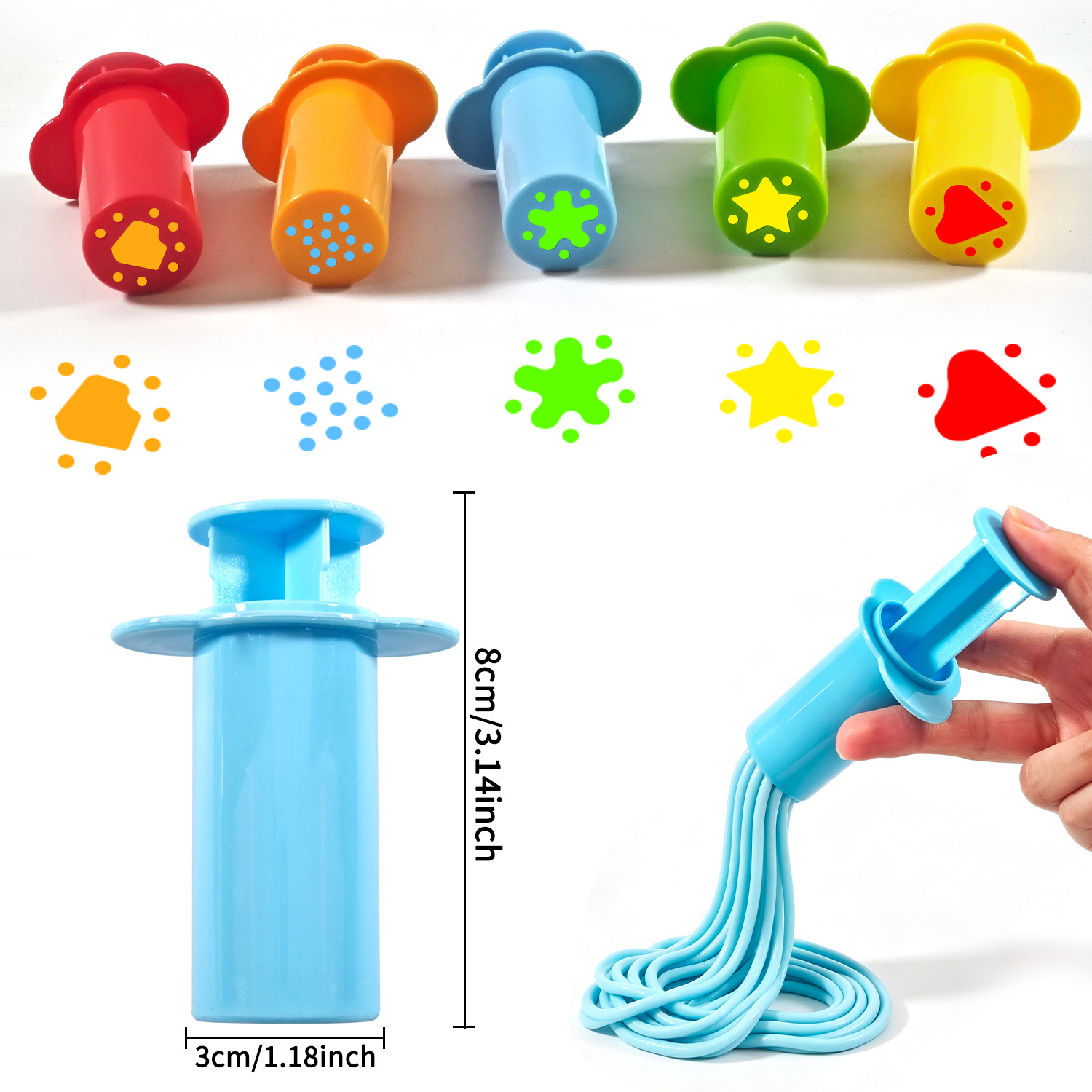 Juego de Moldes para Plastilina Set de 21 Piezas Plástico DIY para Niños image 13