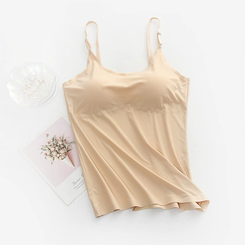 Бюстье без шва Ice-silk с встроенными чашками, красивый зتوback, стройный силуэт без следов
