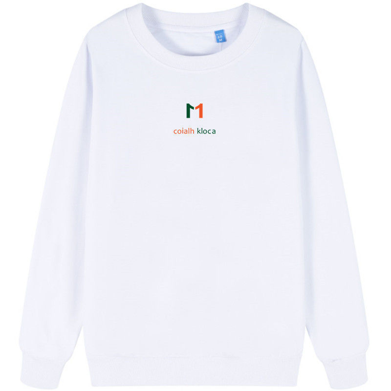 Spring, Autumn and Winter Youth Long-Sleeved Velvet Shirt, Men's Loose Sports Cotton Large Size Men's Sweatshirt