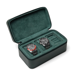New Wholesale Three Watch Position Watch Pu Leather Storage Box Portable Travel Jewelry Box Watch Mechanical Watch Cosmetics Bag