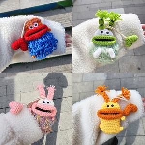 Factory wholesale can develop wool car key shell bag buckle car key bag car remote control key pendant