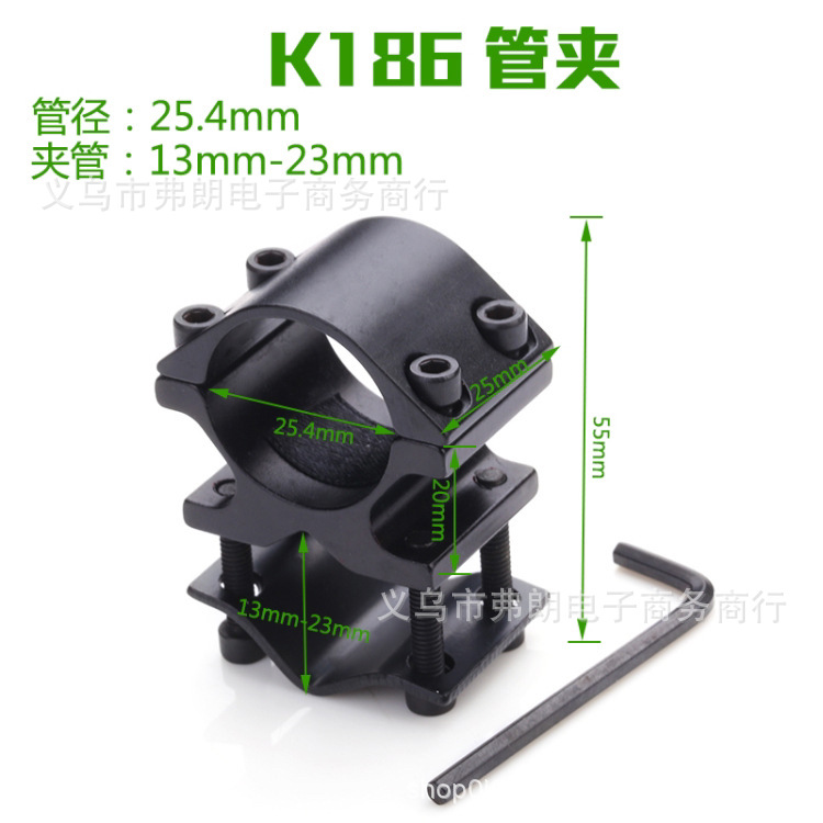 厂家K186正品管夹K188蝴蝶夹8字片夹万能夹25.4   下面10-23