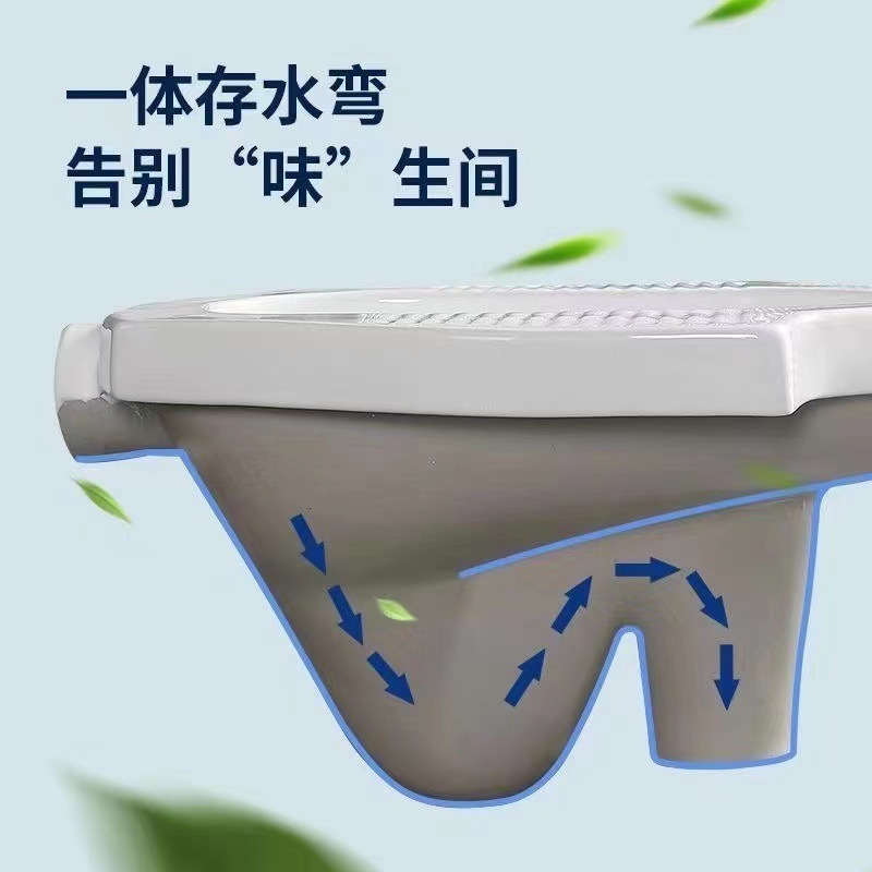 ΤОΤО蹲便器CW8RB带存水弯挡板陶瓷蹲坑便池防臭蹲厕大便器CW7|undefined