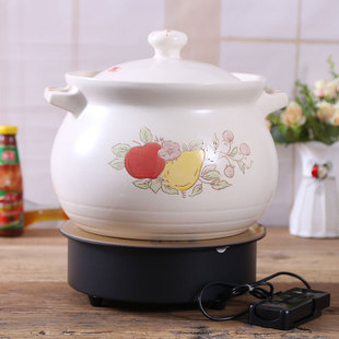 Casserole Electric Stew Pot That Can Be Used with Induction Cooker, Gas Stove, Universal Household Open Flame Dual-Purpose Tile Soup Pot, Large Size