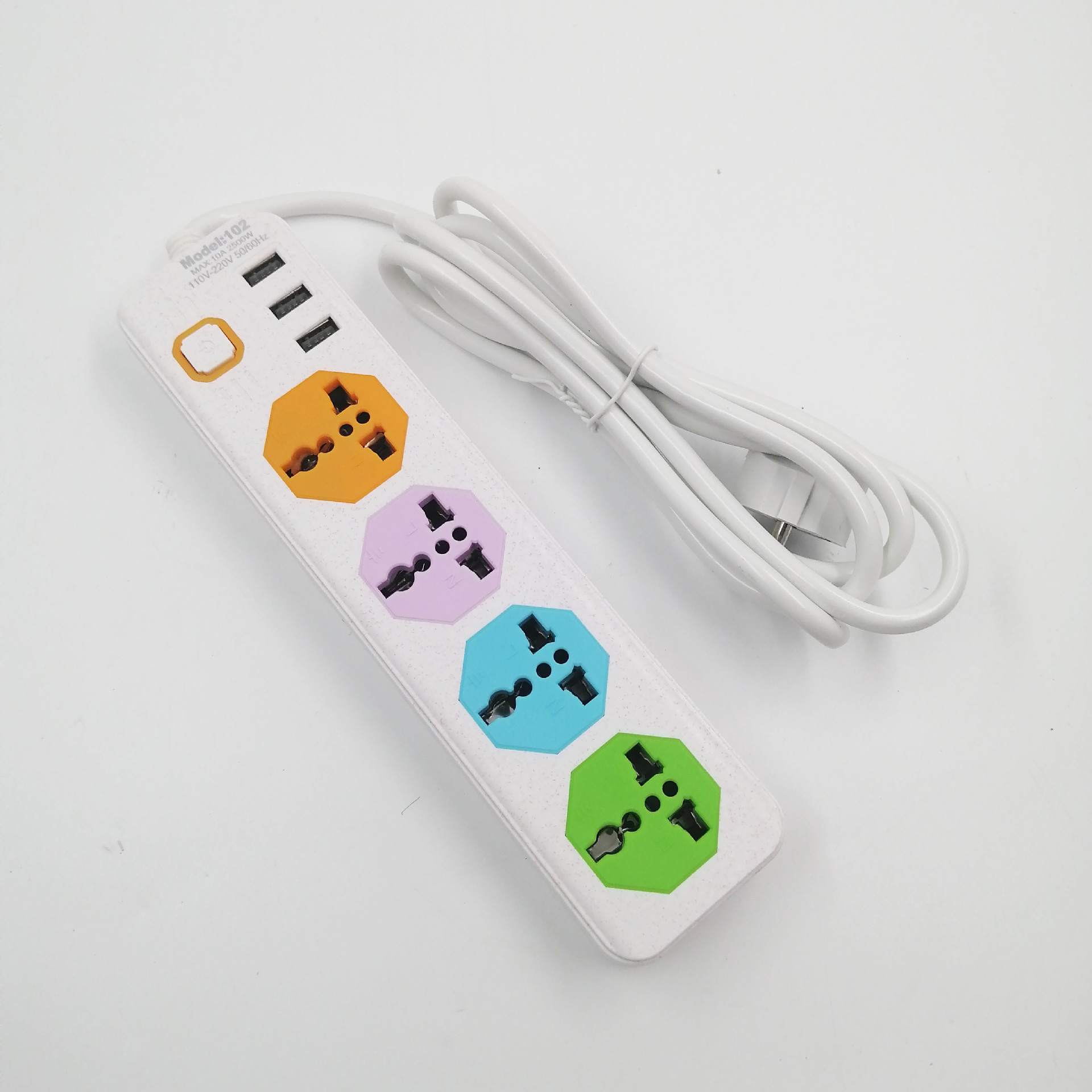Jinmin blanco británico de tres posiciones de múltiples funciones de agujero con interruptor de fila enchufe de remolque junta de cableado cabeza Xiaoying image 9
