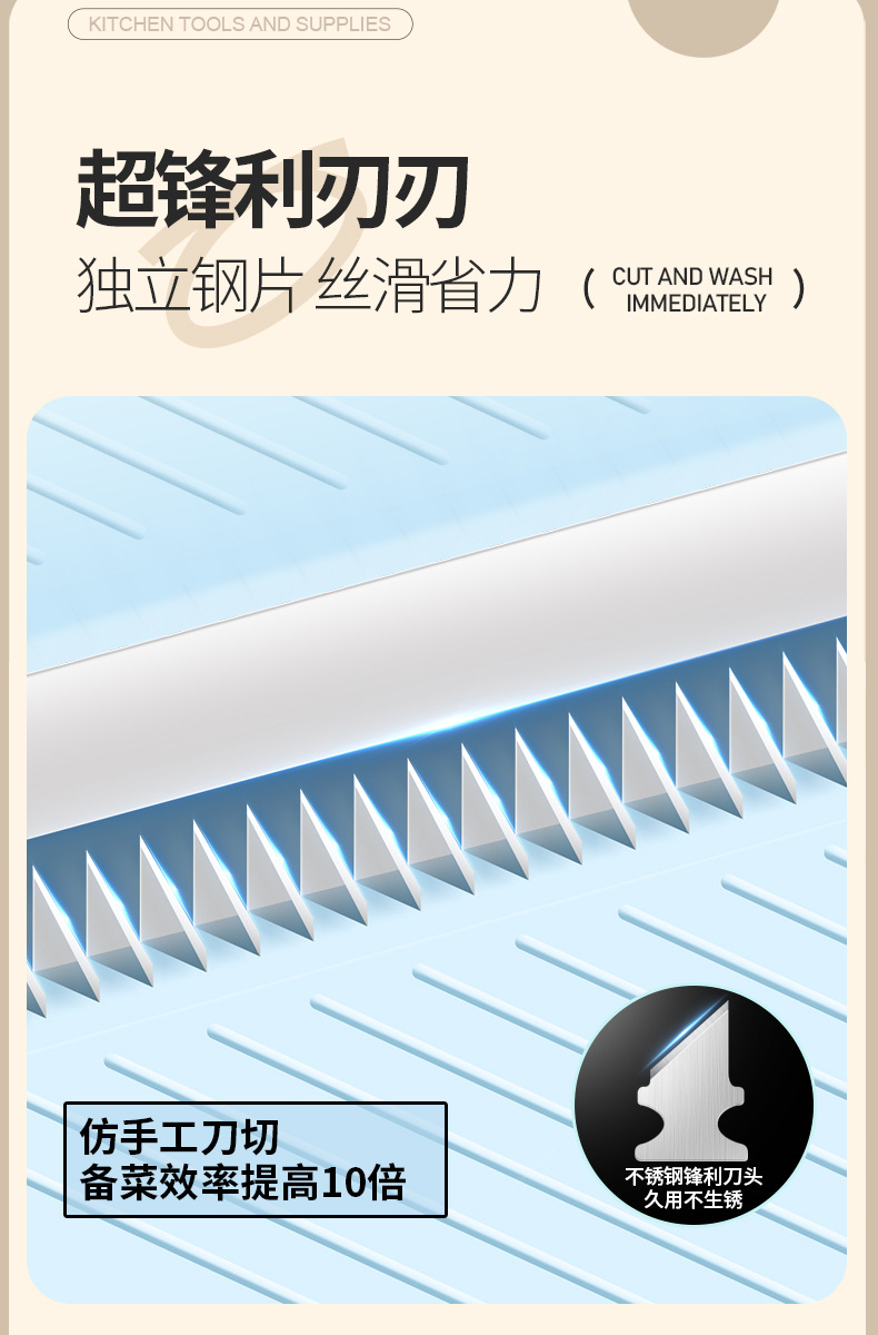 Clong Jiang Household Grater Vegetable Slicer Potato Shredder Specialized Canteen Grater Board Radish Shredder