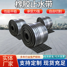 可卸式橡胶止水带国标651型背外贴式地铁隧道钢边中埋式止水带