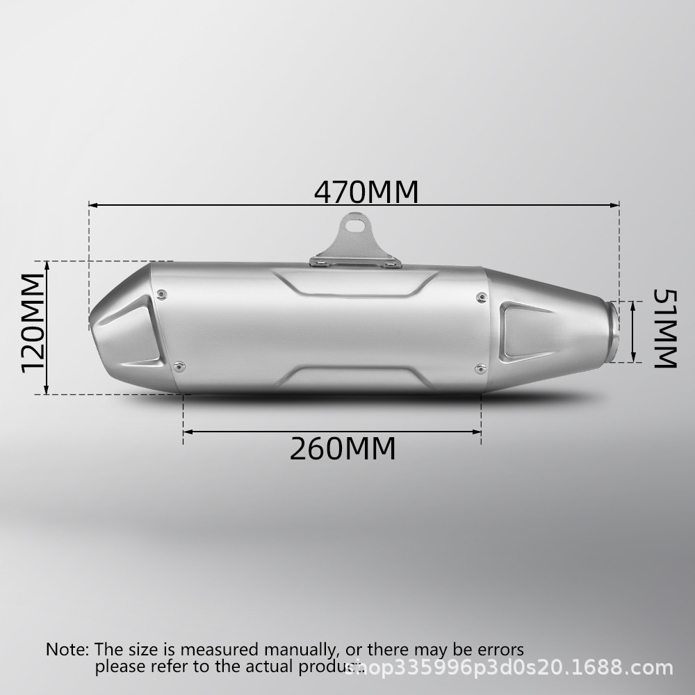 Suitable for Motorcycles Crf250L/300L Kawasaki Klx230 Off-Road Motorcycle Modified Exhaust Pipe Expedition Set