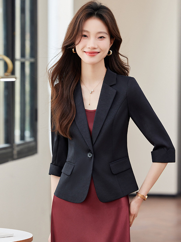 Black classic summer professional fashionable classic suit jacket…