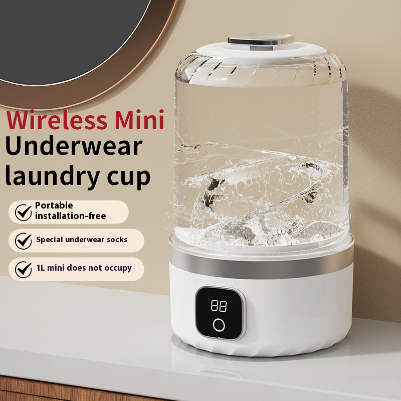 Cross-Border Mini Portable Wireless Charging Underwear Washing Machine for Home Use, for Washing Underwear, Socks, and Baby Clothes Separately Cross-Border Mini Portable Wireless Charging Underwear Washing Machine for Home Use, for Washing Underwear, Socks, and Baby Clothes Separately