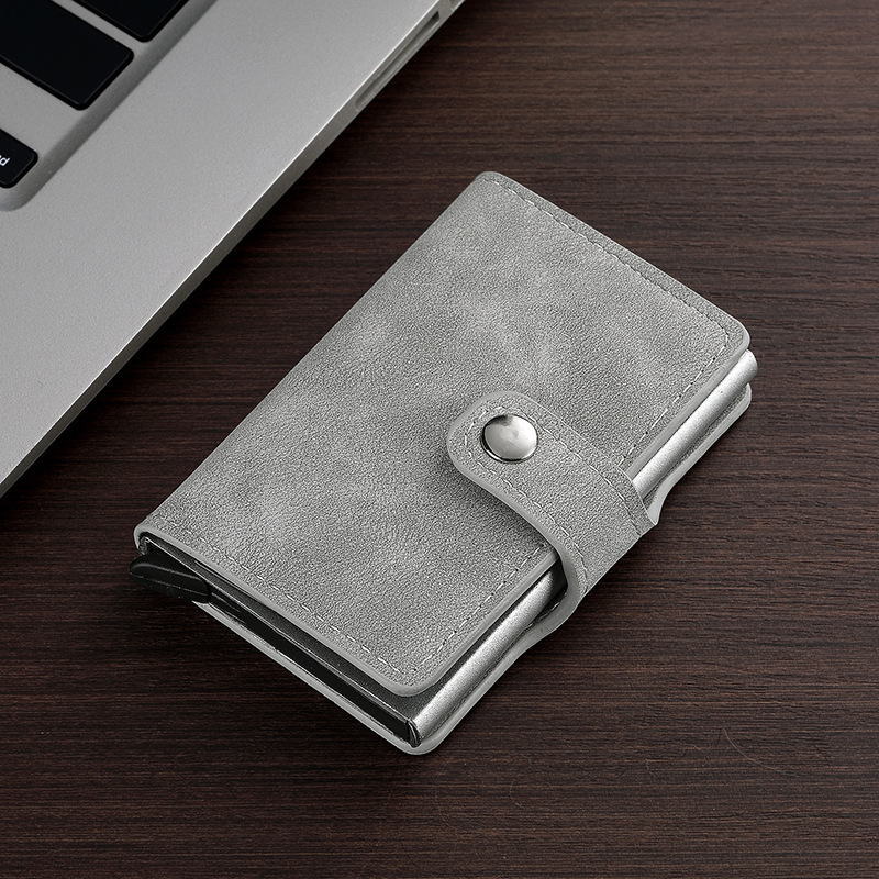 Nuevo tipo de metal automático pop-up bolsa de tarjetas para hombres y mujeres, cartucho anti-magnetizado, caja de tarjetas exquisita y simple, ultra-delgada