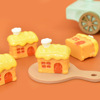 Realistic resin with accessories, three dimensional handle, house, jewelry, bread, hand painting, handmade, micro landscape