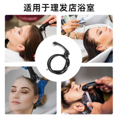 European-style shower head with straight handle, hose, complete home-use water outlet pipe, plastic seat, copper seat, shower column water outlet