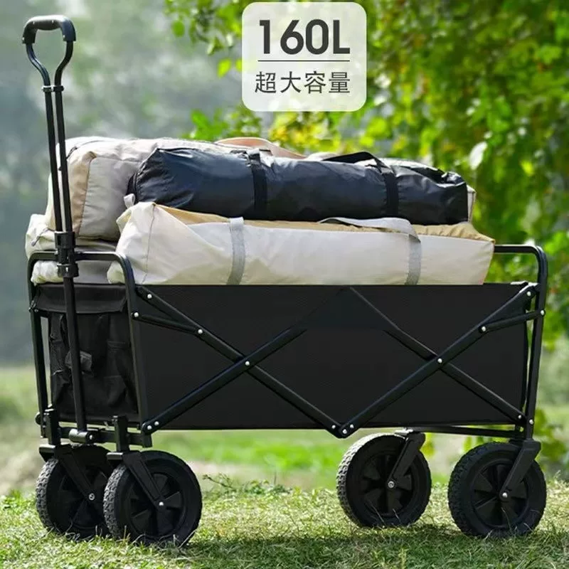 Cart, travel foldable big trailer, restaurant car