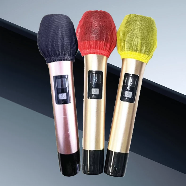 Новый нетканый чехол для микрофона KTV пшеничная чехол анти-распыление и пылезащитный чехол одноразовая нетканая ткань для оптовой продажи