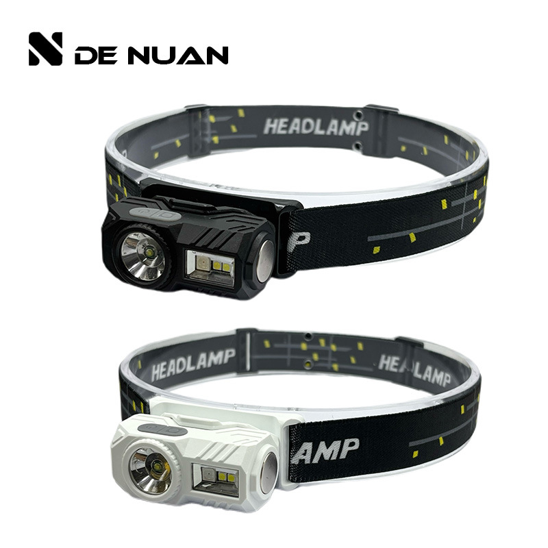 Xpe Headlamp with Multi-Function Pen Clip, Built-In Battery, Magnetic Attachment, Multiple Light Sources, Sensor, Strong Light, Smart, Cross-Border Bestseller