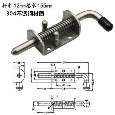 Resorte de acero inoxidable para maquinaria, uso industrial y automotriz