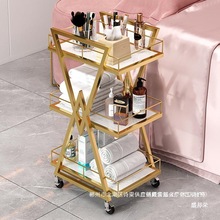 厂家直销美容院小推车网红美甲置物架工具车美发纹绣化妆