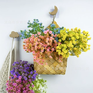 外贸仿真花满天星手捧花 仿真绿植假花花束摆件婚礼家居装饰