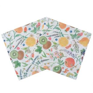 [in stock] New color printed napkin flower tissue party paper cross-border AliExpress hot sale