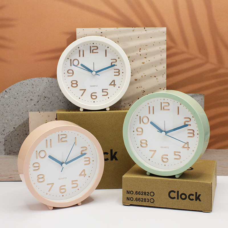 Reloj Despertador Retro de Escritorio y Cabecera, Metal, para Estudiantes y Dormitorio image 3