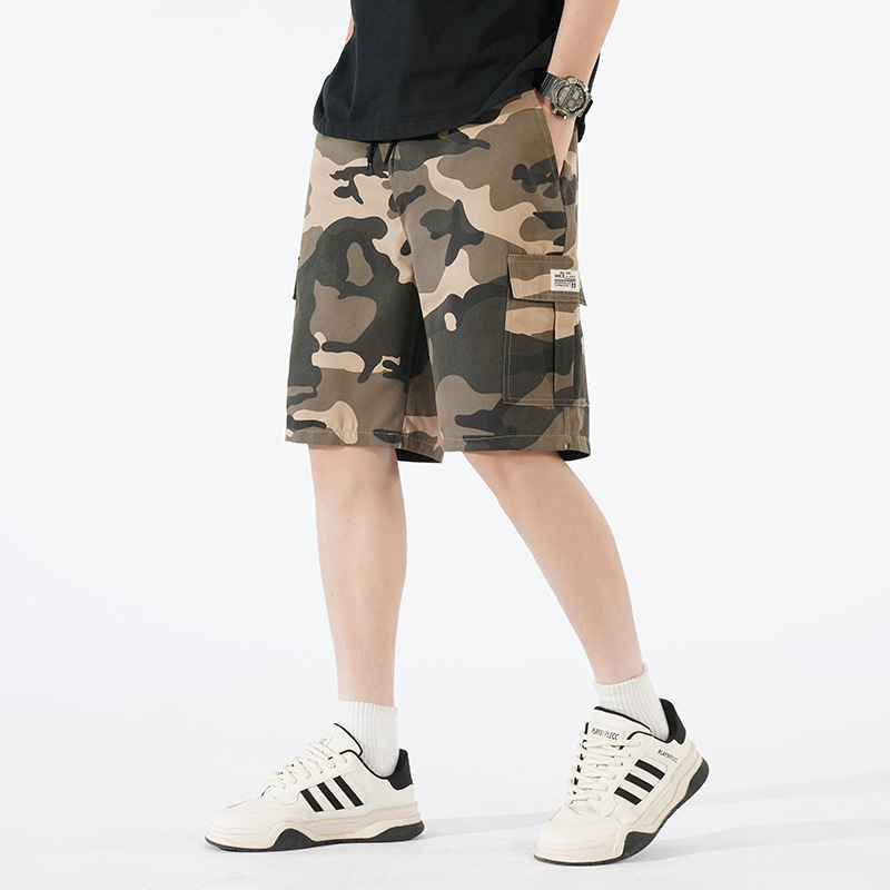 Pantalones cortos europeos para hombres, ropa deportiva casual, pantalones de camuflaje para correr, pantalones de secado rápido, comercio exterior, pantalones de playa para hombres transfronterizos