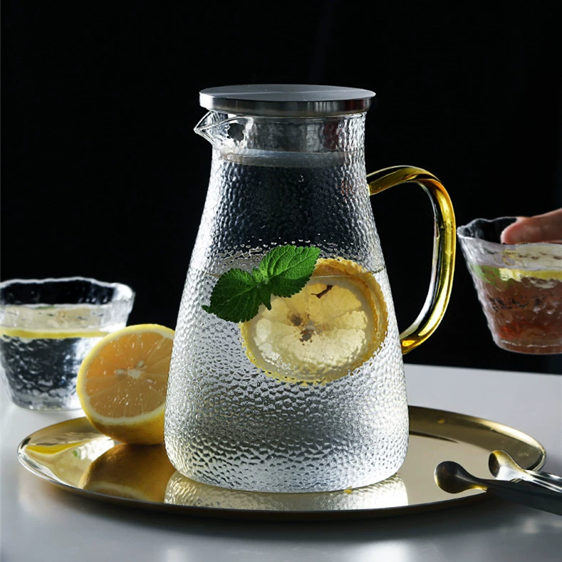 Бытовой чайник для холодной воды Большой емкости Стеклянный чайник для холодной воды Чашка для кипяченой воды Гостиная Водяной галстук Горшок Чайник костюм