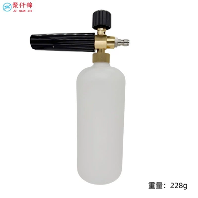 Cross-Border High-Pressure Car Washing Machine Pa Foam Spray Bottle Cleaning Machine Car Wash Water Gun with Adjustable Nozzle and Glove Set (High pressure car wash water gun) - type-b-1l-foam-bottle