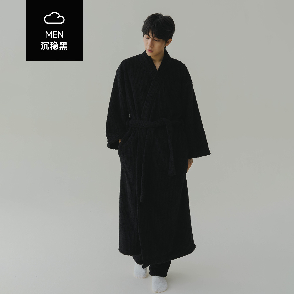Calm black nightgown + pants-men