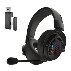 2.4G无线+蓝牙+音效EQ 四模头戴式电脑游戏耳机 RGB吃鸡电竞耳麦