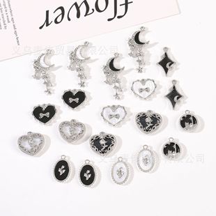 Diablo series Moon star bow tie rose tulip alloy pendant diy handmade materials wholesale