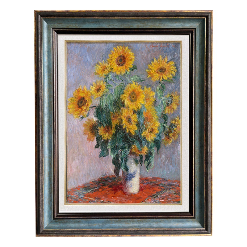 Marco de pintura al óleo retro marco exterior europeo americano de gran tamaño marco de montaje digital marco de fotos montado en la pared punto de cruz