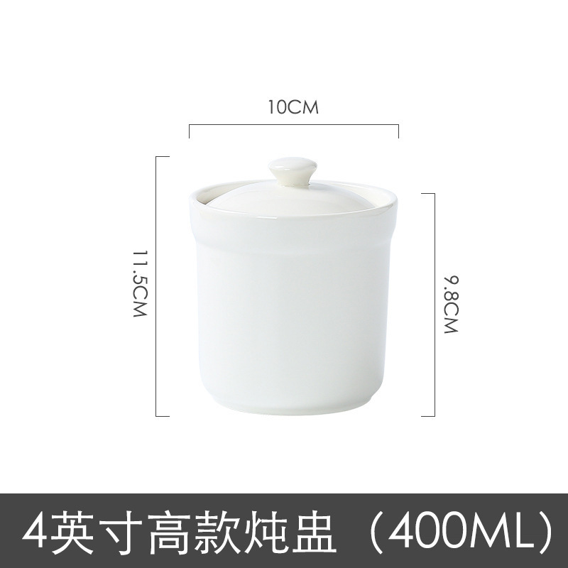 陶磁器のシチューは蓋をして水をあけて家庭の内胆のシチューの缶のミニの蒸し卵の杯のツバメの巣のサプリメントのシチューの杯の1人分を煮込みます。|undefined