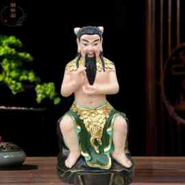 48公分三皇五帝图片虫王塑像伏羲大帝彩绘贴金新款热销新品