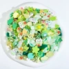 Green accessories, wide color palette