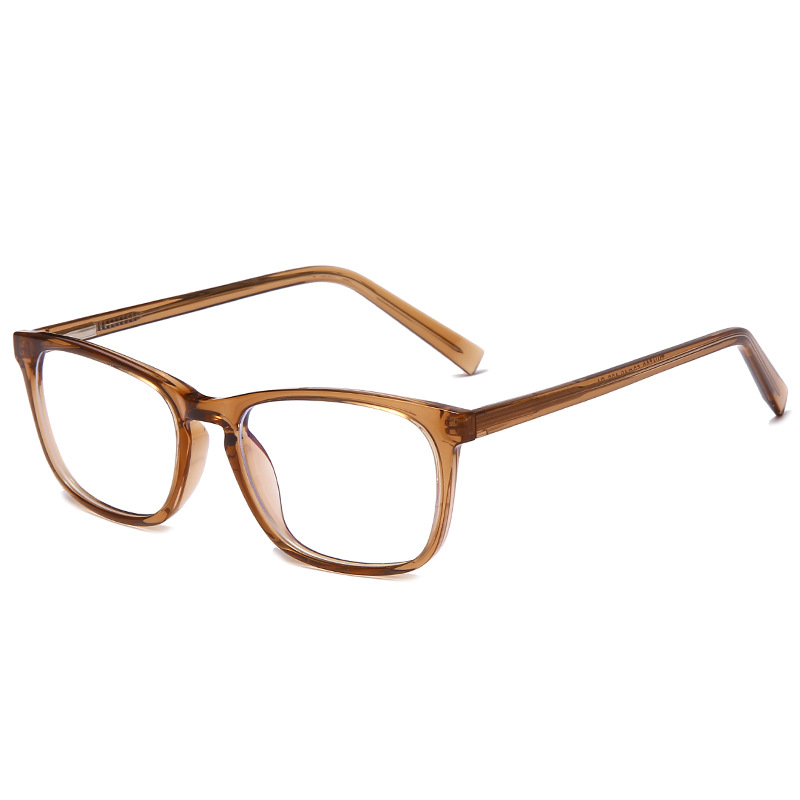 厂家定制新款方形防蓝光TR平光镜时尚男女眼镜框架学生近视眼镜框