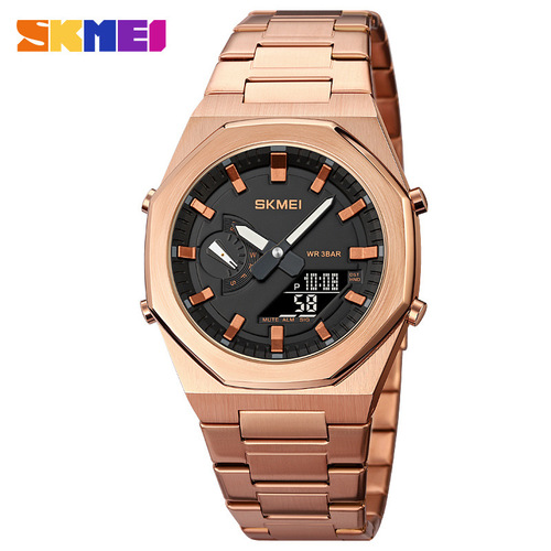 SKMEI watch men's fashion sports personality multi-faceted quartz watch shopee shopee