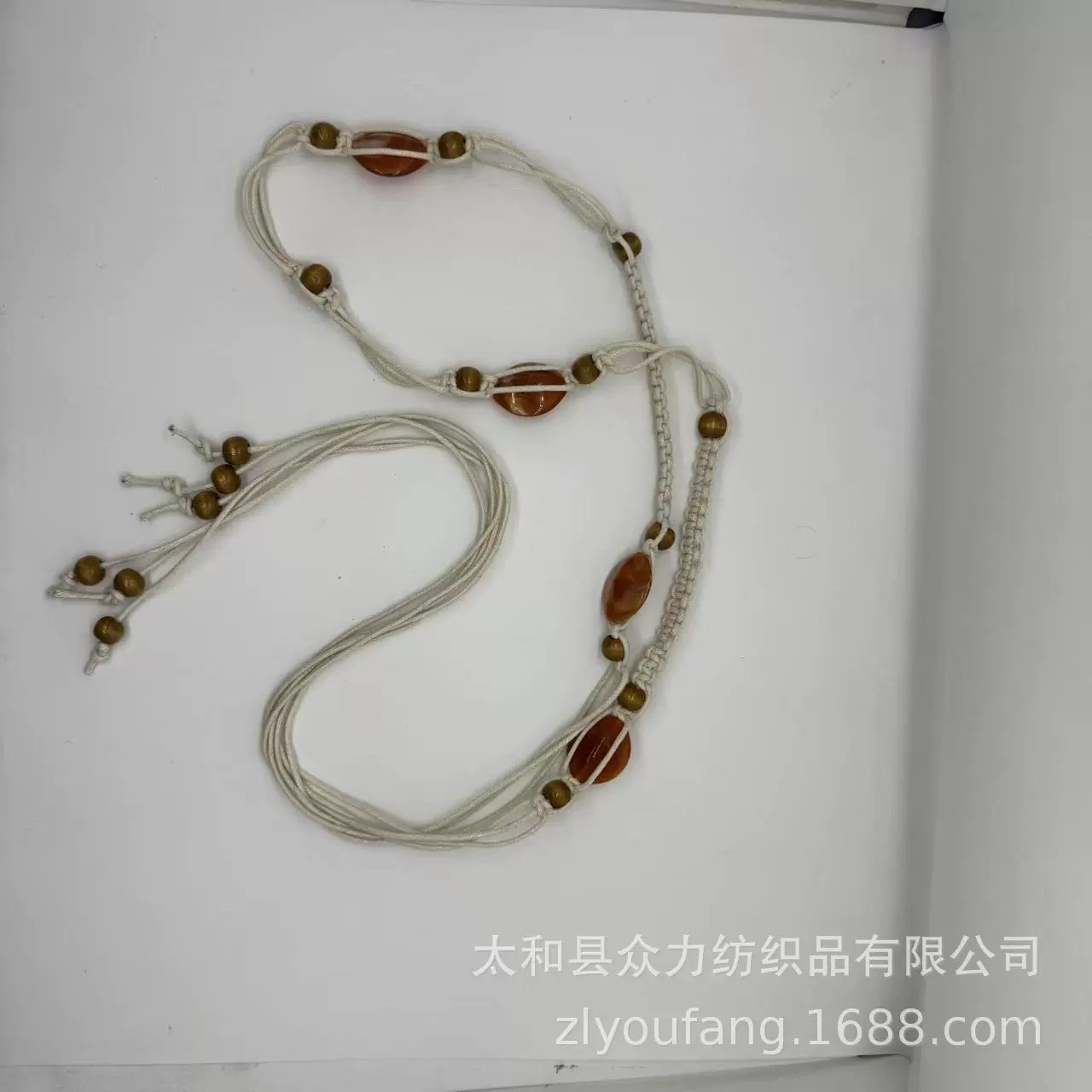 Винтажные ручной работы деревянные стойки, камень gemstone узелки бохо стиль
