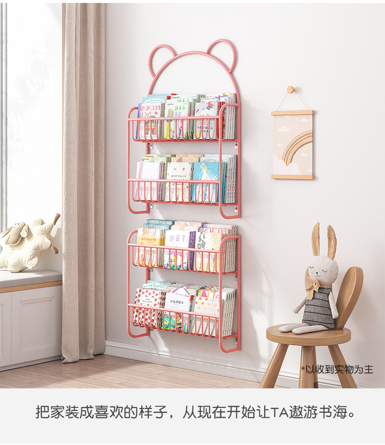 复制_墙上儿童书架简易铁艺绘本书本收纳架门后挂.jpg