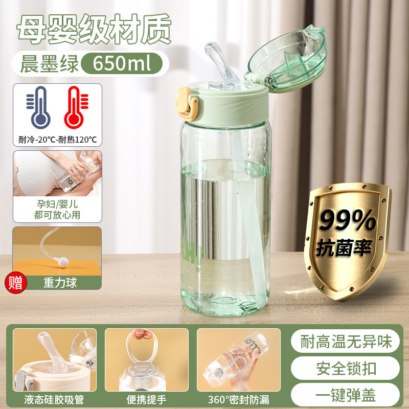 妊婦専用ストローカップ、寝たきり高齢者用、耐熱性、重力ボール付きウォーターカップ、見た目も良く、横になって水を飲むことができます。|undefined