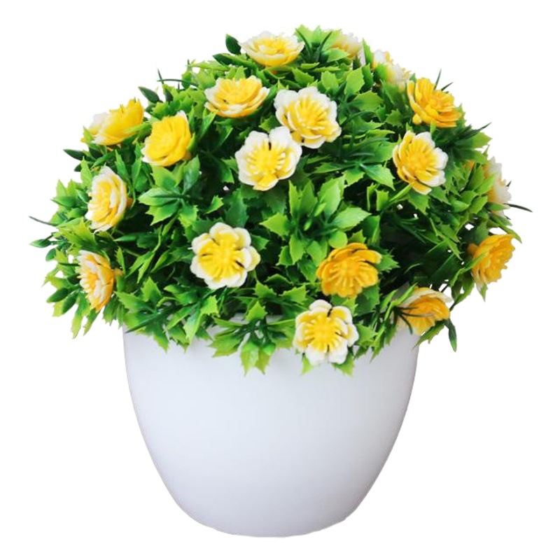 [Pequeña Media bola] bonsai Planta artificial maceta de múltiples capas decoración del hogar falso floral regalo creativo Decoración