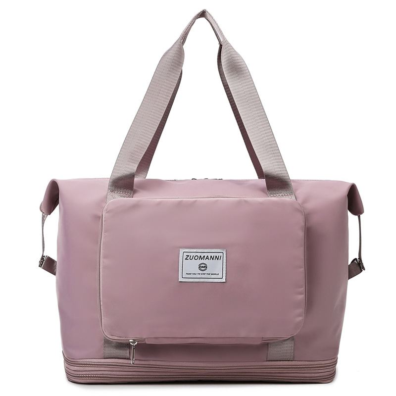 Nueva bolsa de deportes y fitness, bolsa de viaje separada en seco y húmedo, bolsa plegable, bolsa de embarque portátil, bolsa de almacenamiento de equipaje al aire libre